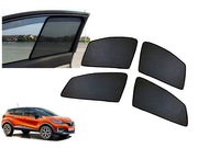 Z-Black Window Plug-in Half Sun Shades Car Curtain for Renault