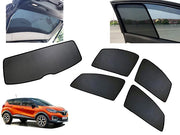 Z-Black Car Window Plug-in Half Sun Shades & Rear Dicky Curtain (Combo) for Renault