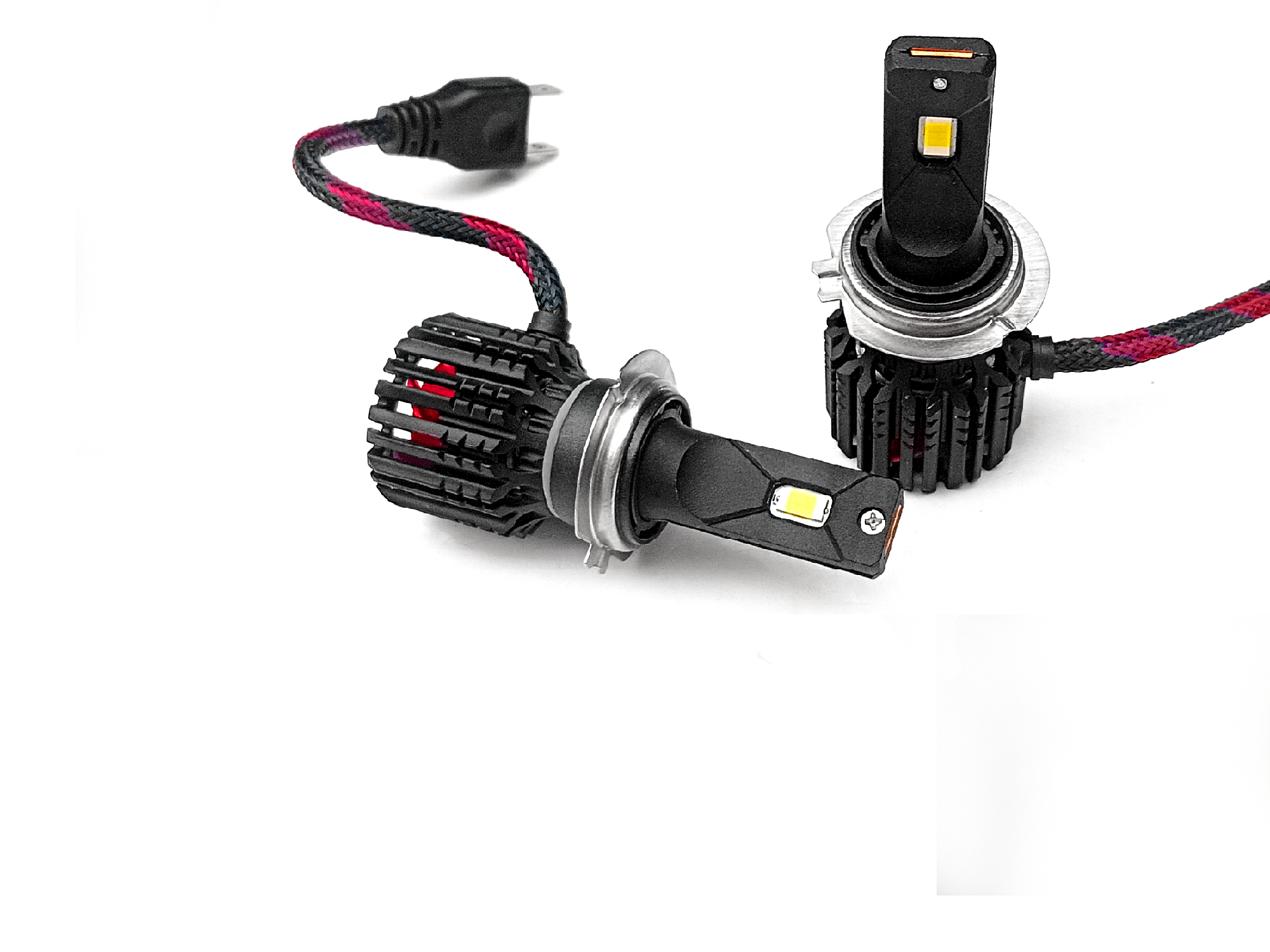 Auto Pearl H7 LED Headlight Bulb for Car 100W 12000LM 6000K (White Light LED Headlight Bulb) compatible with All Car (Pack of 2)