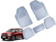 Heavy Duty Transparent 4Pcs PVC Rubber 6204 Clear Car Mat
