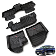 Auto Pearl Premium Life Long Black Floor Mats Custom Fit Car Floor Mats | Odor Free Virgin Polymer | All Weather Waterproof Protection | Edge to Edge Coverage