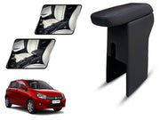 Auto Pearl Premium Car Armrest with Storage Box, High-Density Foam, Nappa Leatherette, No Obstruction to Rear Window Buttons, for Celerio 2014-2016