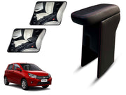 Auto Pearl Premium Car Armrest with Storage Box, High-Density Foam, Nappa Leatherette, No Obstruction to Rear Window Buttons, for Celerio 2014-2016