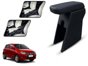Auto Pearl Premium Car Armrest with Storage Box, High-Density Foam, Nappa Leatherette, No Obstruction to Rear Window Buttons, for Celerio 2014-2016