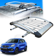 Car Roof Luggage (4x 4) Frame Aluminum Roof Frame Universal Roof Frame Travel Frame Load Frame Load Over 100 kg Roof Shelves Luggage Box Roof Rack (Silver)