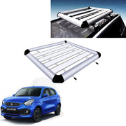 Car Roof Luggage Frame Aluminum Roof Frame Universal Roof Frame Travel Frame Load Frame Load Over 100 kg Roof Shelves Luggage Box Roof Rack (Silver)