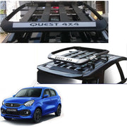Car Roof Quest Luggage (4x 4) Frame Aluminum Roof Frame Universal Roof Frame Travel Frame Load Frame Load Over 100 kg Roof Shelves Luggage Box Roof Rack (Black)