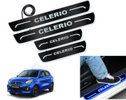 Auto Pearl Car Door Foot Step Led Sill/Scuff Plates With Mirror Finish Compatible with All Models (Set of 4)