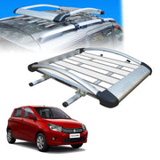 Car Roof Luggage (4x 4) Frame Aluminum Roof Frame Universal Roof Frame Travel Frame Load Frame Load Over 100 kg Roof Shelves Luggage Box Roof Rack (Silver)