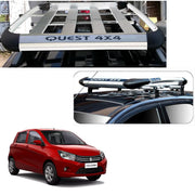 Car Roof Quest Luggage (4x 4) Frame Aluminum Roof Frame Universal Roof Frame Travel Frame Load Frame Load Over 100 kg Roof Shelves Luggage Box Roof Rack (Silver)