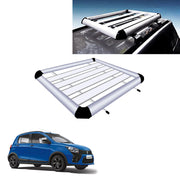 Car Roof Luggage Frame Aluminum Roof Frame Universal Roof Frame Travel Frame Load Frame Load Over 100 kg Roof Shelves Luggage Box Roof Rack (Silver)