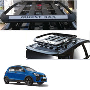 Car Roof Quest Luggage (4x 4) Frame Aluminum Roof Frame Universal Roof Frame Travel Frame Load Frame Load Over 100 kg Roof Shelves Luggage Box Roof Rack (Black)