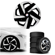 Press Type Hubcap Magnite Wheel Cover Replacements for OEM Steel Wheels Polypropylene Material with Retention Ring | Set of 4 Pcs