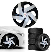 Press Type Hubcap Magnite Wheel Cover Replacements for OEM Steel Wheels Polypropylene Material with Retention Ring | Set of 4 Pcs