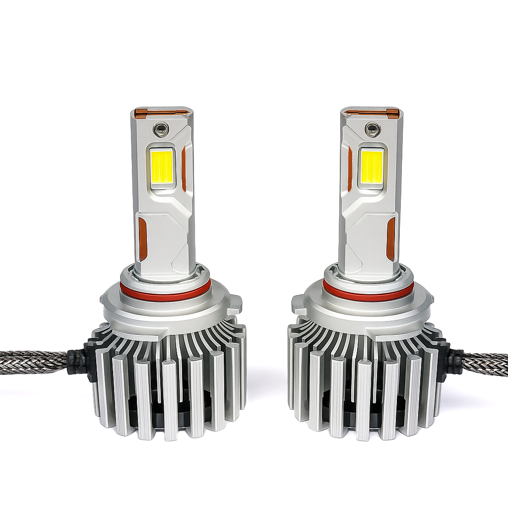 Auto Pearl 9012 LED Headlight Bulb for Car 280W 18000LM 6000K (White Light LED Headlight Bulb) compatible with All Car (Pack of 2)