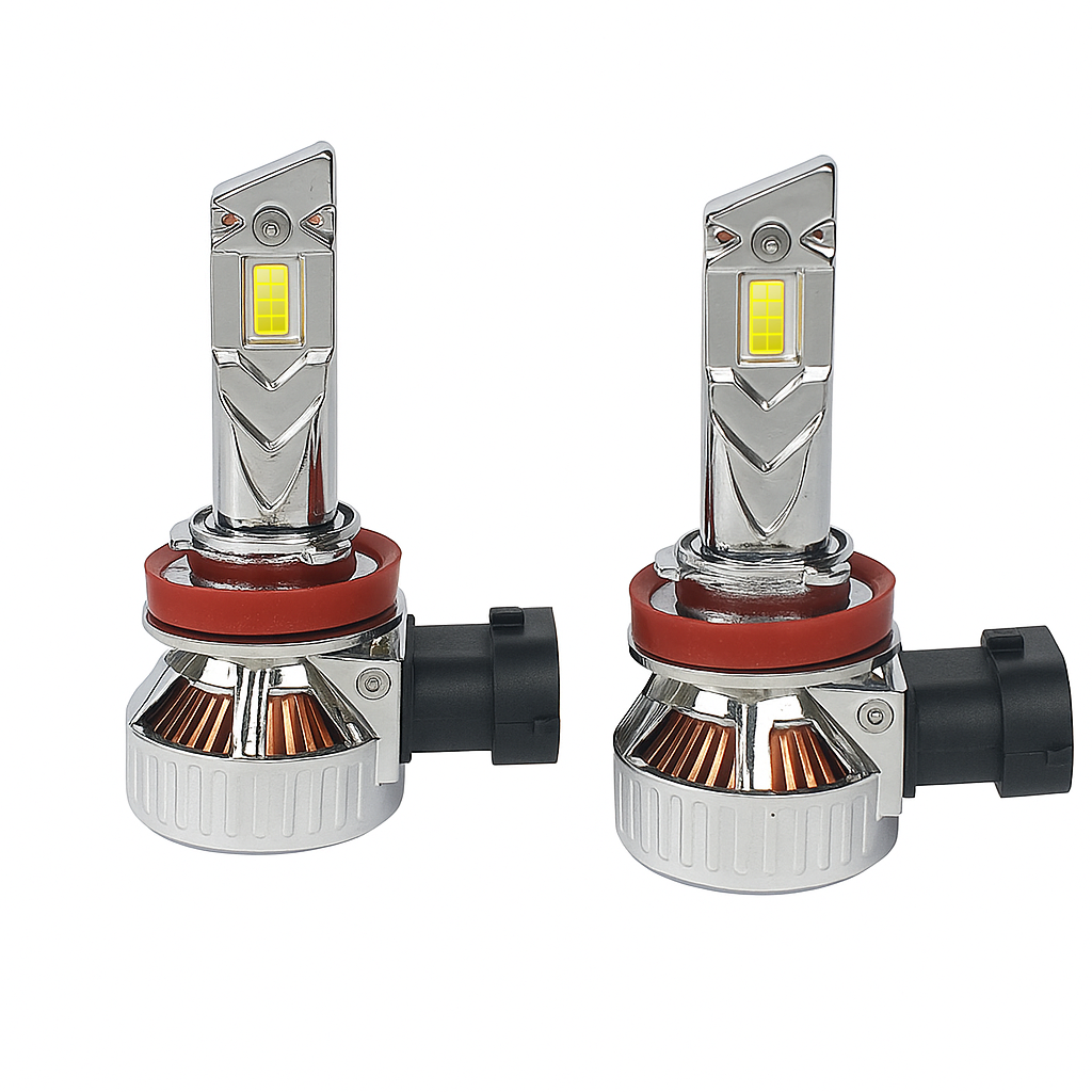 Auto Pearl H8 LED Headlight Bulbs for Car – 120W, 12000LM, 6000K Cool White, Super Bright with Turbo Cooling Fan, compatible with All Car (Pack of 2)