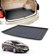 PVC Dustproof, Waterproof, Foldable & Antiskid Car Dicky, Trunk, Boot Mat Dicky Mat (Black)