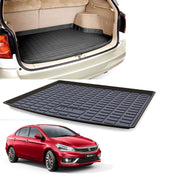 PVC Dustproof, Waterproof, Foldable & Antiskid Car Dicky, Trunk, Boot Mat Dicky Mat (Black)