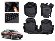7D Car Floor Mats Luxury Leatherite 7D-Car Floor Mat with Velcro-Tape