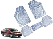 Heavy Duty Transparent 4Pcs PVC Rubber 6204 Clear Car Mat