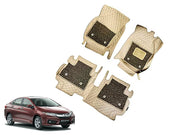 7D Car Floor Mats Luxury Leatherite 7D-Car Floor Mat with Velcro-Tape