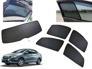 Z-Black Car Window Plug-in Half Sun Shades & Rear Dicky Curtain (Combo) for Honda