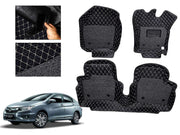 7D Car Floor Mats Luxury Leatherite 7D-Car Floor Mat with Velcro-Tape