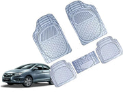 Heavy Duty Transparent 4Pcs PVC Rubber 6204 Clear Car Mat
