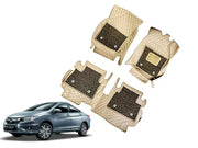 7D Car Floor Mats Luxury Leatherite 7D-Car Floor Mat with Velcro-Tape