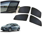 Z-Black Window Plug-in Half Sun Shades Car Curtain for Honda