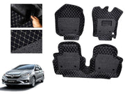 7D Car Floor Mats Luxury Leatherite 7D-Car Floor Mat with Velcro-Tape