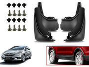 O.E Type Custom Front and Rear Mud Flap Guard (Set of 4 Pcs) | Compatible with HONDA | Black