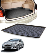 PVC Dustproof, Waterproof, Foldable & Antiskid Car Dicky, Trunk, Boot Mat Dicky Mat (Black)