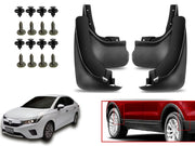 O.E Type Custom Front and Rear Mud Flap Guard (Set of 4 Pcs) | Compatible with HONDA | Black