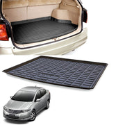 PVC Dustproof, Waterproof, Foldable & Antiskid Car Dicky, Trunk, Boot Mat Dicky Mat (Black)