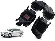 9X Car Floor Mats Luxury Leatherite 9X-Car Floor Mat with Velcro-Tape