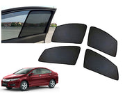 Z-Black Window Plug-in Half Sun Shades Car Curtain for Honda