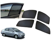 Z-Black Window Plug-in Half Sun Shades Car Curtain for Honda