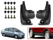 O.E Type Custom Front and Rear Mud Flap Guard (Set of 4 Pcs) | Compatible with HONDA | Black