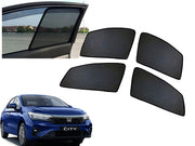 Z-Black Window Plug-in Half Sun Shades Car Curtain for Honda