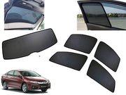 Z-Black Car Window Plug-in Half Sun Shades & Rear Dicky Curtain (Combo) for Honda