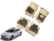 7D Car Floor Mats Luxury Leatherite 7D-Car Floor Mat with Velcro-Tape