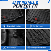 3D TPE Car Floor Mats | Custom Fit for 21+ Car Models | All-Weather Protection | Auto Pearl