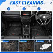 3D TPE Car Floor Mats | Custom Fit for 21+ Car Models | All-Weather Protection | Auto Pearl