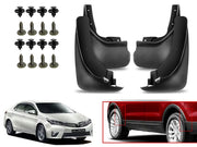 O.E Type Custom Front and Rear Mud Flap Guard (Set of 4 Pcs) | Compatible with CHEVROLET | Black