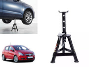 Auto Pearl 3 Ton Black Jack Stand For Cars Lifting, With 450 mm Of Maximum Lifting Height (Ed- Coated) compatible with All Car (Pack of 1)