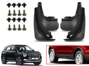 O.E Type Custom Front and Rear Mud Flap Guard (Set of 4 Pcs) | Compatible with HYUNDAI | Black