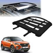 Car Roof Luggage (4x 4) Frame Aluminum Roof Frame Universal Roof Frame Travel Frame Load Frame Load Over 100 kg Roof Shelves Luggage Box Roof Rack (Black)