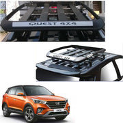 Car Roof Quest Luggage (4x 4) Frame Aluminum Roof Frame Universal Roof Frame Travel Frame Load Frame Load Over 100 kg Roof Shelves Luggage Box Roof Rack (Black)