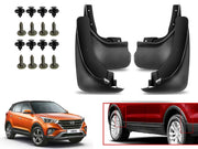 O.E Type Custom Front and Rear Mud Flap Guard (Set of 4 Pcs) | Compatible with HYUNDAI | Black